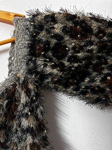 Animal Print Frill Top