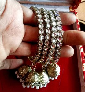 Kundan Bangles with Charms