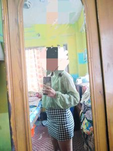 Sage Green Floral Print Top