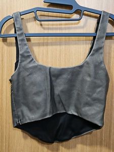 Gray Corset Top