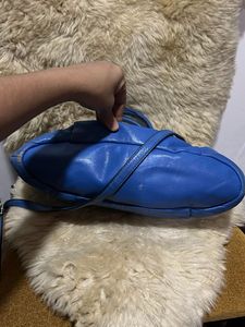 Coach Blue Leather Satchel