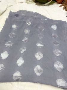 Grey Printed Fabric