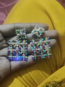 Colorful Flower Earrings
