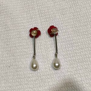 ROSE Pearl Drop Earrings
