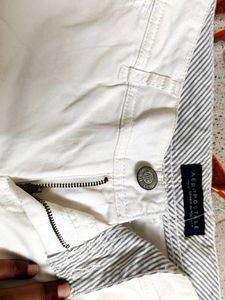 White Casual Shorts