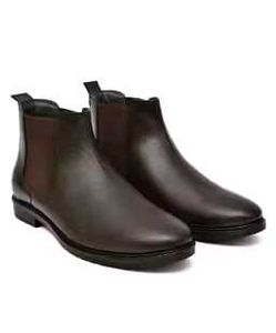 Brown Leather Chelsea Boots