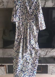 Ikat Draped Dress
