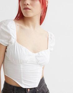 H&amp;M White Corset