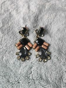 Statement Gem Drop Earrings