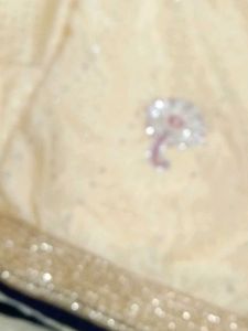Cream Festive Saree