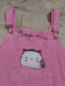 Cute Pink Overalls