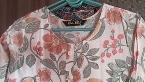 Floral Print Kurti Set - 3 Piece