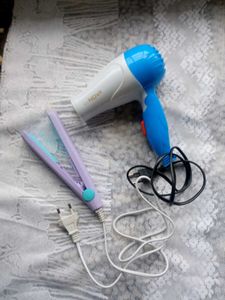 Nova Hairdryer+ Mini Hair Straightner