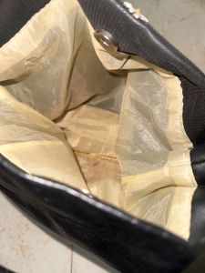 Daisy Print Black Tote Bag