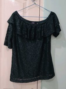 Green Lace Top