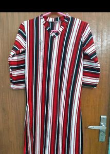 Woolen Red Kurta Set