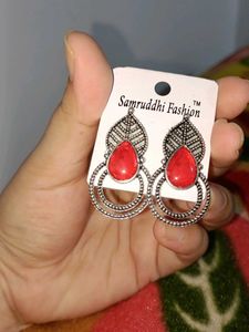 Red Stone Earrings