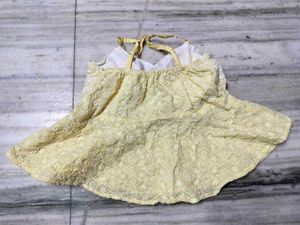Pretty Yellow Crop Top (Padded)🎀😙