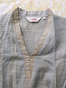 Biba Grey Color Kurta