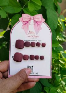 NehGlam Premium Press-On Toe Nails