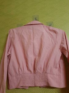 Pink Crop Shirt