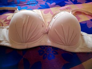 Push Up Rose Silk Nude Bra