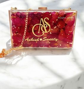 Real Flower Preservation Clutch