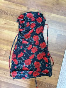 Floral Bodycon Mini Dress Size Small
