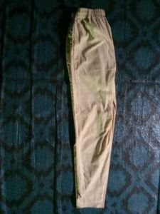 Beige Drawstring Pants