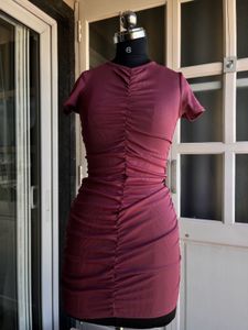 Ruched Bodycon Mini Dress