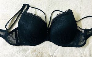 Elegant Lace Black Bra