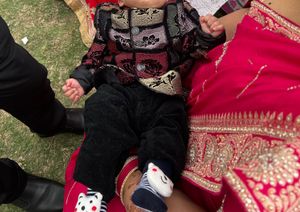 Velvet Suit For 2-4 Months Old Baby