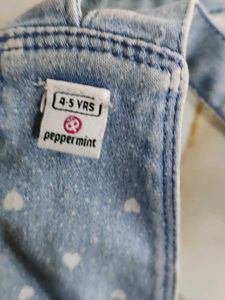 Kids Skirt Dungree With Gallace