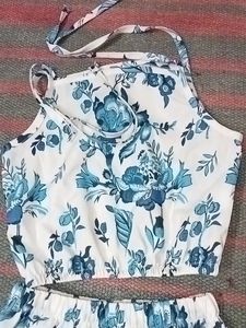 Girls Shoulder Straps Clothing Set