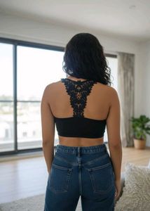 🖤Lace &amp; Mesh Designer Racerback Bralette🖤