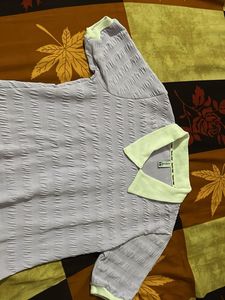 Textured Lavender Polo