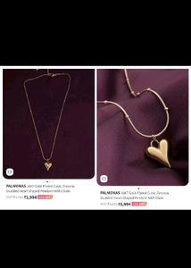 Palmonas Heart Necklace Without Box