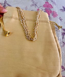 Golden Gota Patti Embroidered Potli Bag