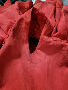 Red Off-Shoulder Maxi Dress