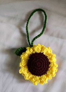 Crochet Sunflower Charm