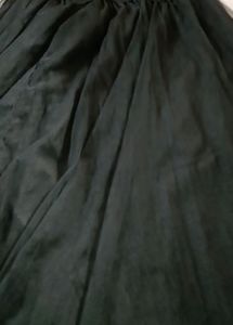 Beautiful Below Knee Length Skirt With Net Fabric.