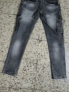 Gray Cargo Jeans