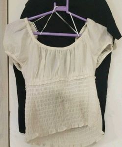 White Off-Shoulder Top