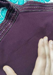 Madame halter neck wine top