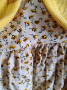 Cute Yellow Dress For Babies