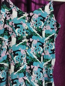 Dress With Adjustable Straps And Zipper On RHS