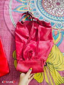 Maroon Colour Bag For College Girl