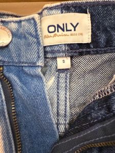 Two-Tone Denim Shorts
