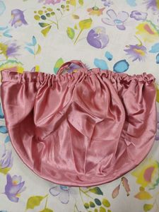 Pink Satin Hair Bonnet
