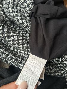 Houndstooth Contrast Dress